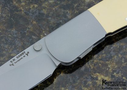 Scott Sawby Custom Knife Paper Micarta & Bead Blasted 3/16" Thick Combat Utility - Image 6