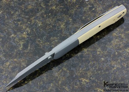 Scott Sawby Custom Knife Paper Micarta & Bead Blasted 3/16" Thick Combat Utility - Image 3