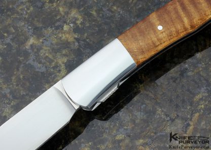 Scott Sawby Custom Knife Large Texas Toothpick with Maple Wood - Image 2