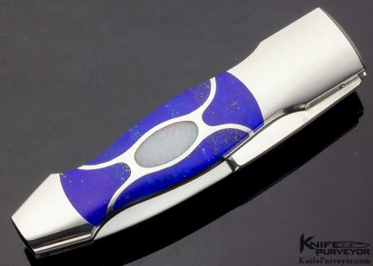 Scott Sawby Custom Knife Lapis & Opal 5 Piece Self Lock Dagger - Image 3