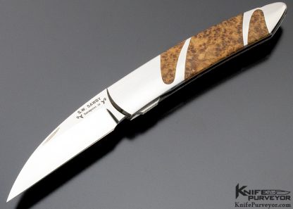 Scott Sawby Custom Knife Box Elder Burl Skimmer