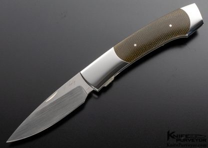 Scott Sawby Custom Knife Swift Green Micarta Self Lock