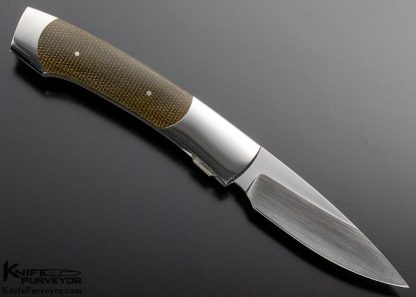 Scott Sawby Custom Knife Swift Green Micarta Self Lock - Image 3