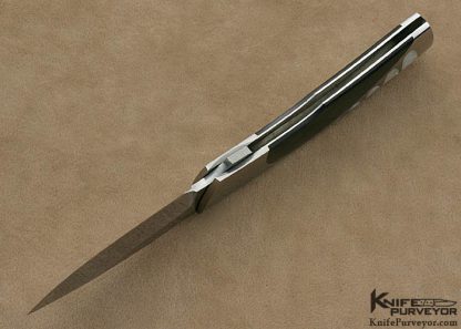 Scott Sawby Custom Knife Mother of Pearl Shell & Black Lip Tahitian Pearl Shell Selflock "Killdeer" April 13 2012 - Image 6