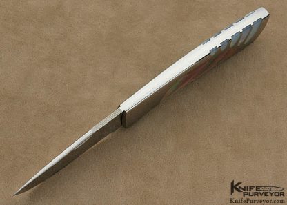 Scott Sawby Custom Knife Mother of Pearl Shell & Black Lip Tahitian Pearl Shell Selflock "Killdeer" April 13 2012 - Image 5