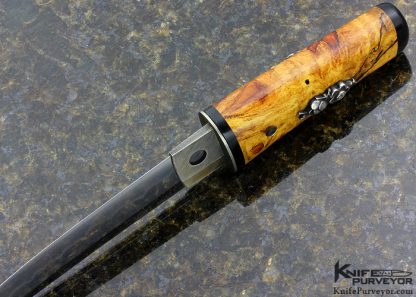 Scott Slobodian Custom Knife Spalted Amboynia Kwaiken Tanto - Image 6