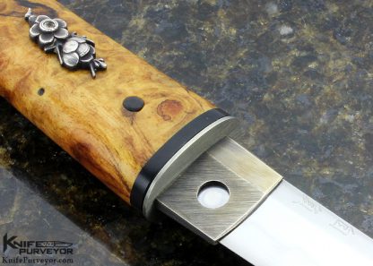 Scott Slobodian Custom Knife Spalted Amboynia Kwaiken Tanto - Image 4