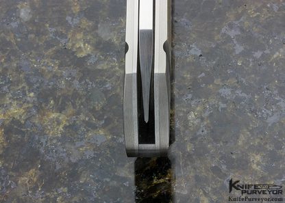 Sergio Consoli Custom Knife Model 185 Integral Titanium Flipper Linerlock - Image 6