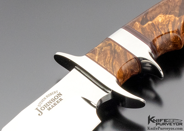 Sr Johnson Custom Knife Ironwood One Of A Kind Nelson Cooper Sub-hilt 