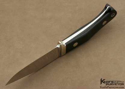 S.R. Johnson Custom Knife Micarta Utility Knife Without Sheath - Image 5