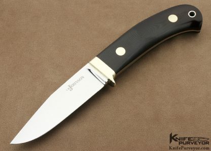 S.R. Johnson Custom Knife Micarta Utility Knife Without Sheath