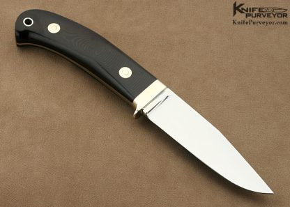 S.R. Johnson Custom Knife Micarta Utility Knife Without Sheath - Image 3