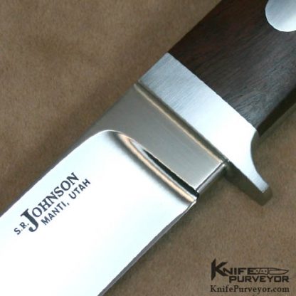 S.R. Johnson Custom Knife Desert Ironwood Bill's Drop Point Hunter - Image 2