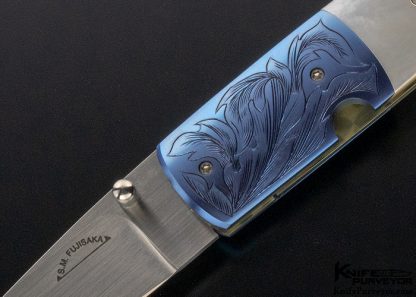 Stan Fujisaka Custom Knife Mother of Pearl Linerlock - Image 2