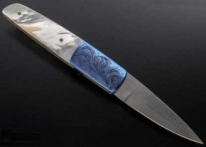 Stan Fujisaka Custom Knife Mother of Pearl Linerlock - Image 3