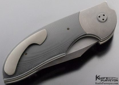 Stan Wilson Custom Knife Black G10 Non-Flipper Flipper - Image 3