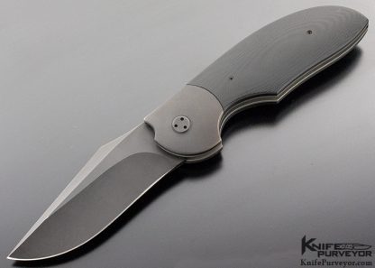 Stan Wilson Custom Knife Black G10 Non-Flipper Flipper