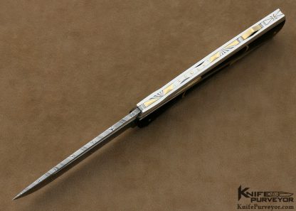 Ken Steigerwalt Custom Knife Pen Shell and 18Kt Gold Lockback - Image 4