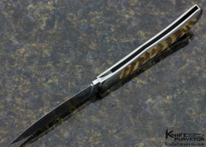 Steve Hoel Custom Knife Ram's Horn interframe Lockback - Image 5