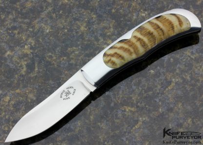 Steve Hoel Custom Knife Ram's Horn interframe Lockback