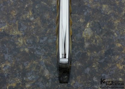 Steve Hoel Custom Knife Ram's Horn interframe Lockback - Image 6