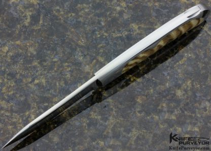 Steve Hoel Custom Knife Ram's Horn interframe Lockback - Image 4