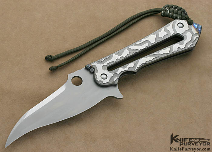 Steve Ryan Custom Chisel Fixed Blade Knife Stonewash Finish w