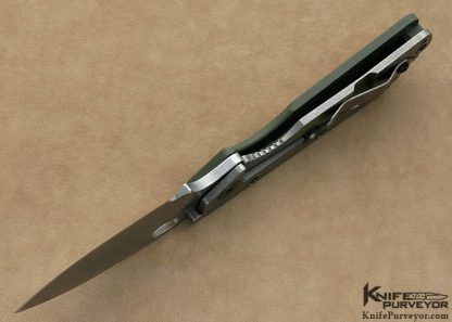 Strider Custom Knife Green G-10 SMF Frame Lock - Image 6