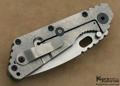 Strider Custom Knife Green G-10 SMF Frame Lock - Image 4