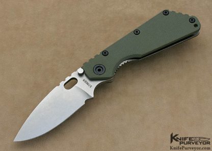 Strider Custom Knife Green G-10 SMF Frame Lock