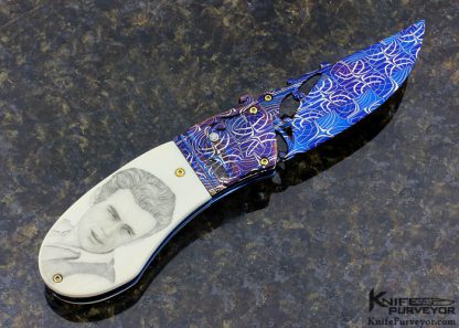 Suchat Jangtanong Custom Knife Scrimshawed by panja Pojiew - Image 2