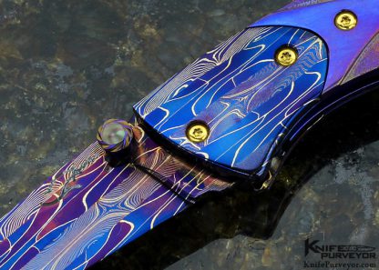 Suchat Jangtanong Custom Knife Black Lip Tahitian Pearl Linerlock - Image 2