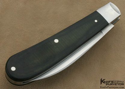 T.A. Davison Custom Knife Canvas Micarta Slipjoint - Image 3