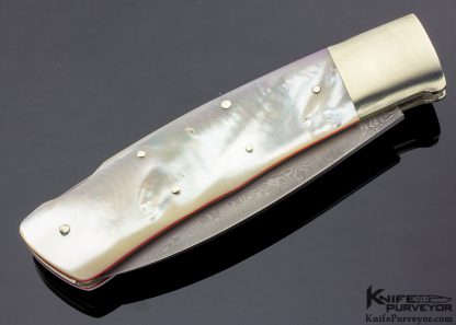 Watanabe Custom Knife Mother of Pearl Lockback Folder - Image 3