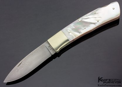 Watanabe Custom Knife Mother of Pearl Lockback Folder