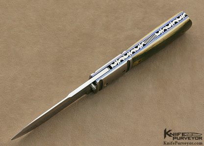 Terry Knipschield Custom Knife  Stainless Steel Linerlock - Image 4