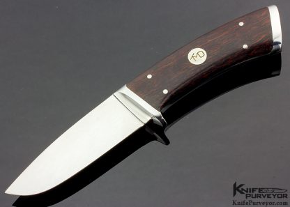 TM Dowell Custom Knife Desert Ironwood Little Hunter with Sheath