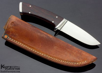 TM Dowell Custom Knife Desert Ironwood Little Hunter with Sheath - Image 3