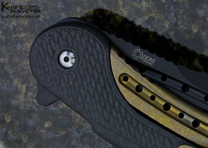 Todd Begg Custom Knife "Black and Gold" Bodega Frame Lock - Image 4