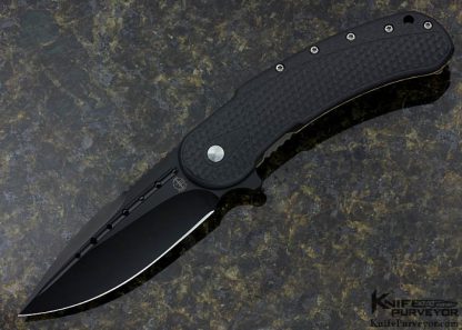 Todd Begg Custom Knife "Black and Gold" Bodega Frame Lock