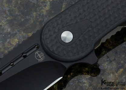 Todd Begg Custom Knife "Black and Gold" Bodega Frame Lock - Image 2