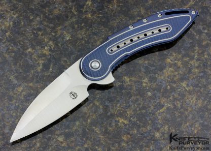 Todd Begg "Glimspe" Custom Knife (Prototype) Annodized Titanium Frame Lock Flipper