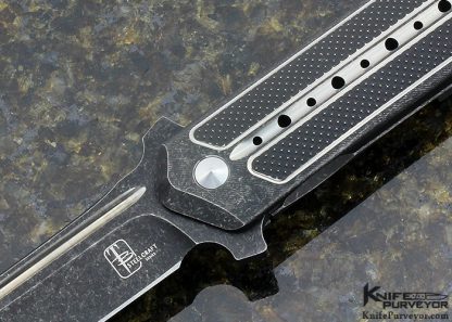 Todd Begg Custom Knife SteelCraft Titanium Frame Lock Flipper - Image 2