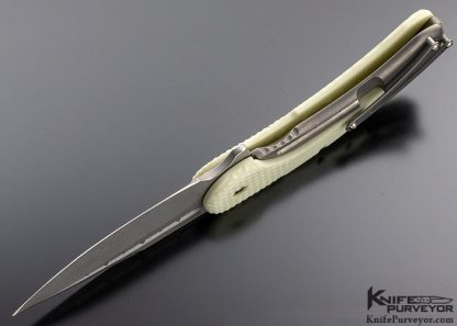 Todd Begg Design Custom Knife "Field Grade Bodega" White G-10 Framelock Spearpoint - Image 5