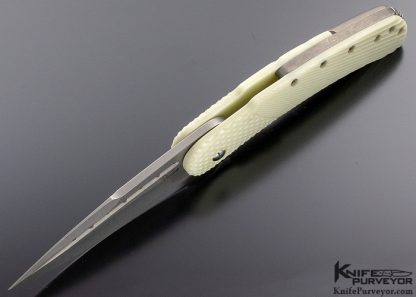 Todd Begg Design Custom Knife "Field Grade Bodega" White G-10 Framelock Spearpoint - Image 4