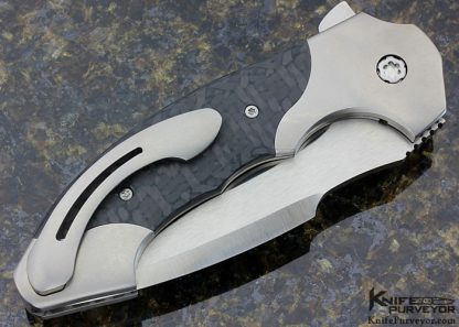 Todd Fischer Custom Knife 4.0 Carbon Fiber and Titanium Archangel - Image 3