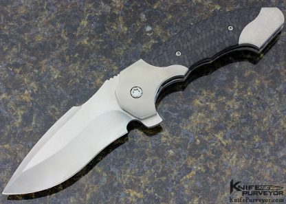 Todd Fischer Custom Knife 4.0 Carbon Fiber and Titanium Archangel