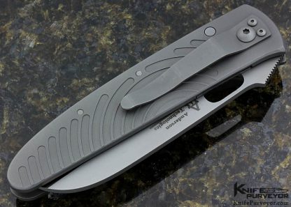 Tom Anderson Custom Knife Titanium Serrated Wharncliffe Linerlock - Image 5