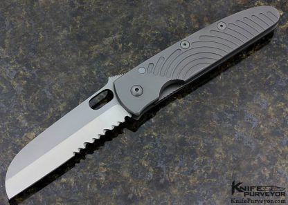 Tom Anderson Custom Knife Titanium Serrated Wharncliffe Linerlock