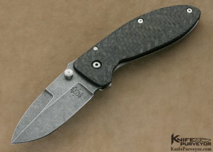 Tom Krein Custom Knife Carbon Fiber & Titanium Alpha Frame Lock